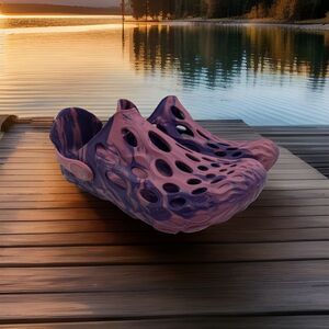 Merrell Hydro Moc Women's Pink Purple Tie Dye Croc Style Slip On Womens Sz 10